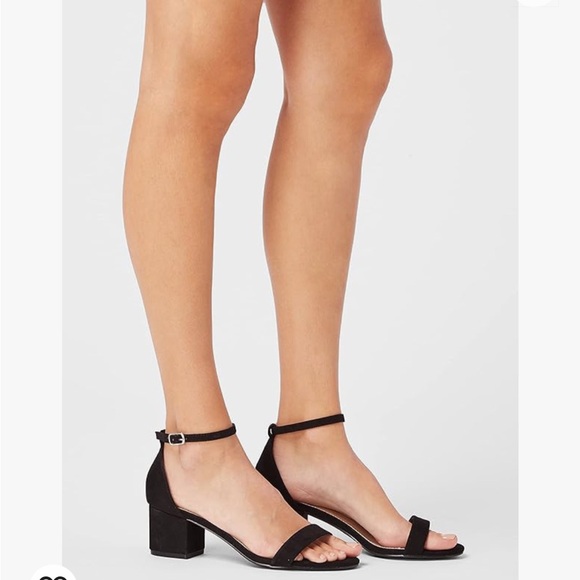 JustFab Shoes - ☘️ Just Fab Noura Heels, Size 8.5, Black